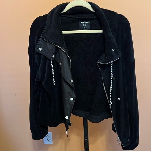 Love + Joy fleece jacket size 1x - Picture 1 of 12